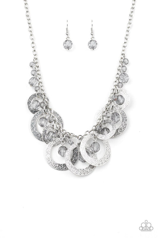 Turn It Up - Silver Necklace - Paparazzi - Dare2bdazzlin N Jewelry