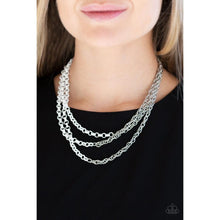 Load image into Gallery viewer, Turn Up The Volume - White Necklace - Paparazzi - Dare2bdazzlin N Jewelry
