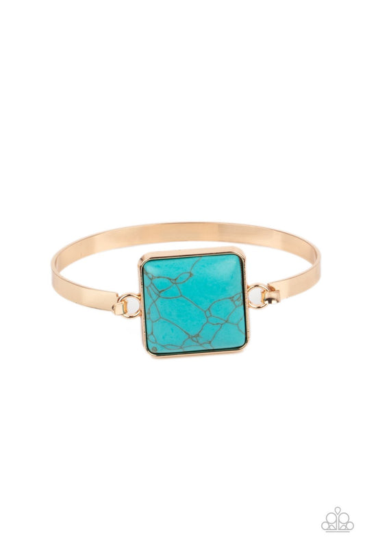 Turning a CORNERSTONE - Gold Bracelet - Paparazzi - Dare2bdazzlin N Jewelry