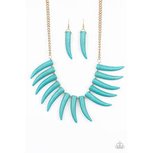 Load image into Gallery viewer, Tusk Tundra - Blue Necklace - Paparazzi - Dare2bdazzlin N Jewelry
