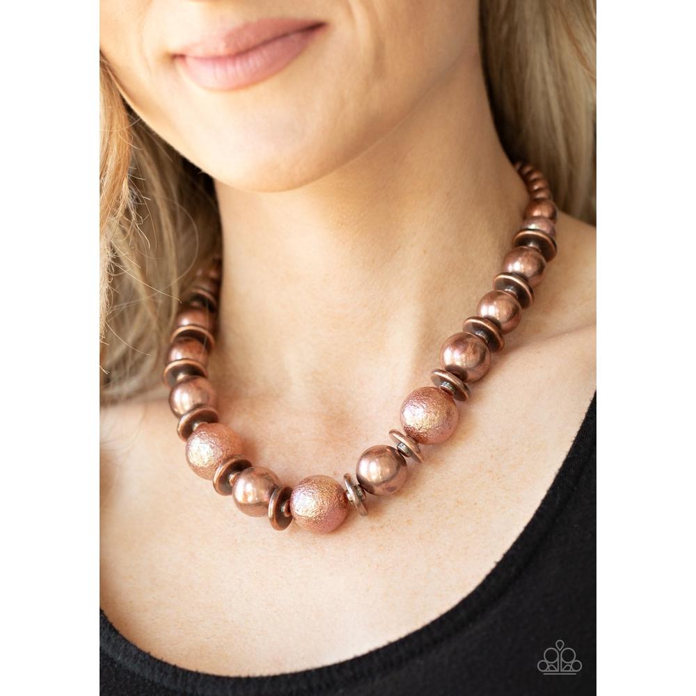 Twinkle Twinkle, Im The Star - Copper Necklace - Paparazzi - Dare2bdazzlin N Jewelry