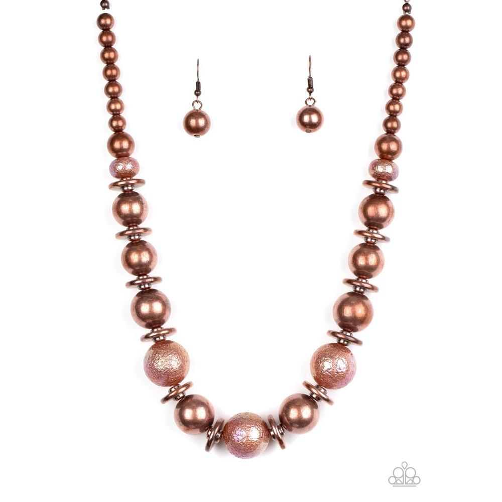 Twinkle Twinkle, Im The Star - Copper Necklace - Paparazzi - Dare2bdazzlin N Jewelry