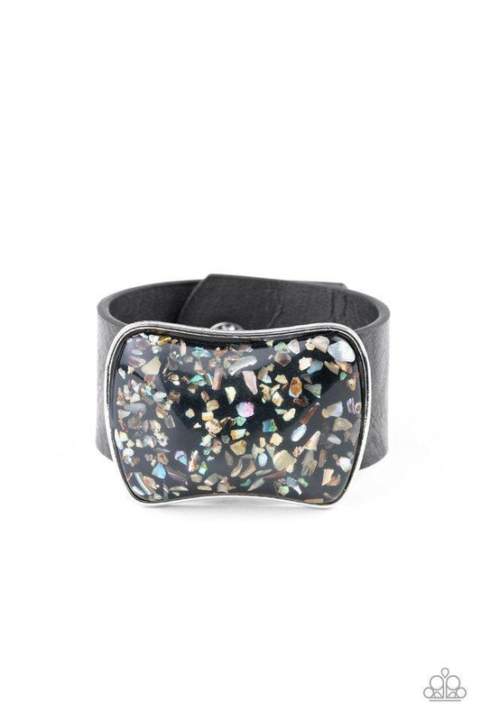 Twinkle Twinkle Little ROCK STAR Black Urban Bracelet - Paparazzi - Dare2bdazzlin N Jewelry
