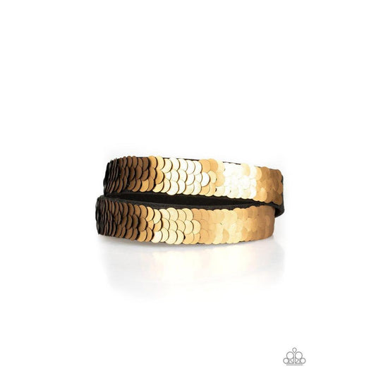 Under the SEQUINS Black Urban Bracelet - Paparazzi - Dare2bdazzlin N Jewelry