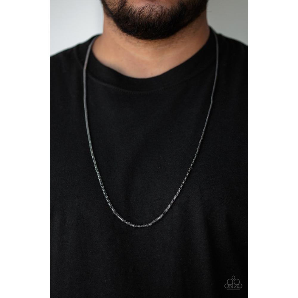 Underground Black Urban Necklace - Paparazzi - Paparazzi - Dare2bdazzlin N Jewelry