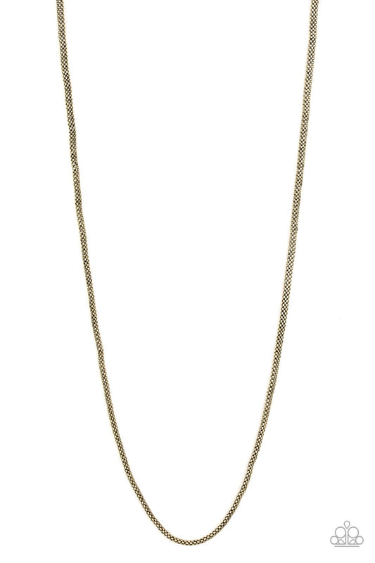 Underground - Brass Urban Necklace - Paparazzi - Dare2bdazzlin N Jewelry