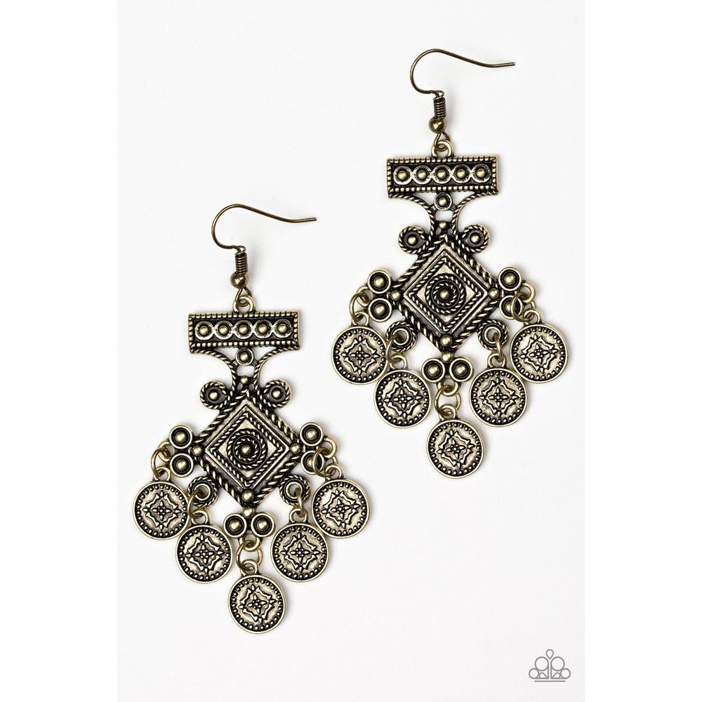 Unexplored Lands Earrings - Paparazzi - Dare2bdazzlin N Jewelry