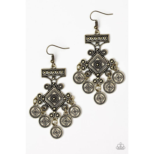 Unexplored Lands Earrings - Paparazzi - Dare2bdazzlin N Jewelry
