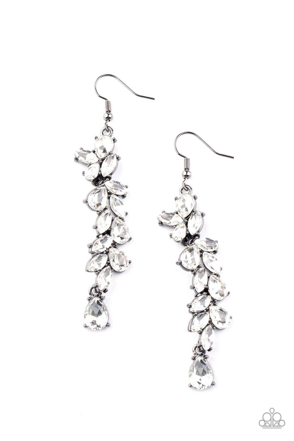 Unlimited Luster - Black Earring - Paparazzi - Dare2bdazzlin N Jewelry