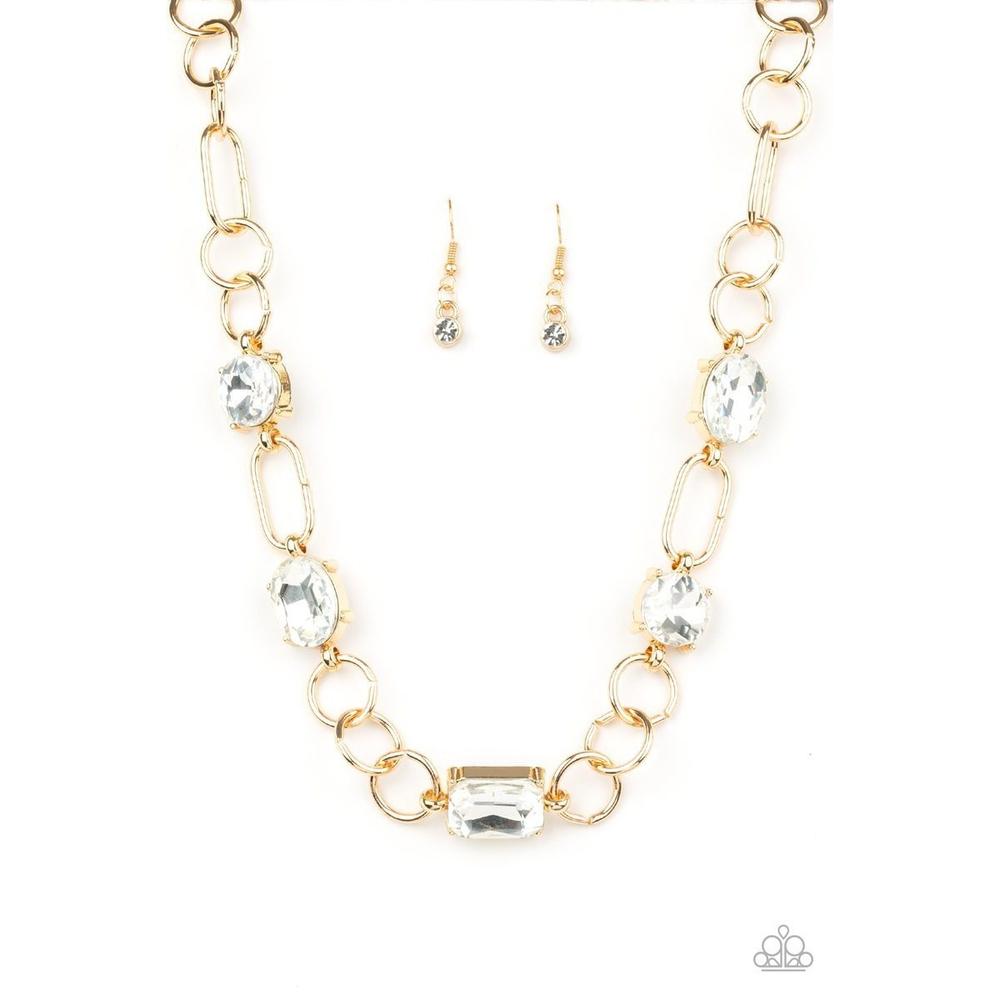 Urban District Gold Necklace - Paparazzi - Dare2bdazzlin N Jewelry