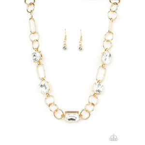 Urban District Gold Necklace - Paparazzi - Dare2bdazzlin N Jewelry
