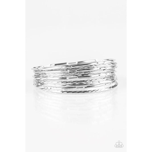 Urban Sprawl - Silver Bracelet - Paparazzi - Dare2bdazzlin N Jewelry