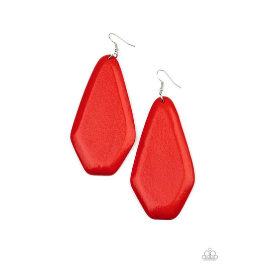 Vacation Ready - Red Earrings - Paparazzi - Dare2bdazzlin N Jewelry