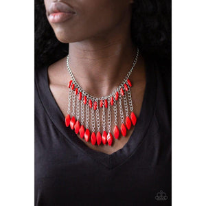 Venturous Vibes - Red Necklace - Dare2bdazzlin N Jewelry