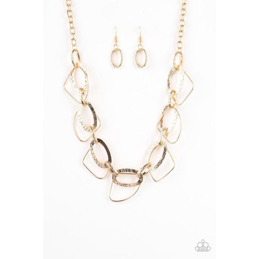 Very Avant-Garde Gold Necklace - Dare2bdazzlin N Jewelry