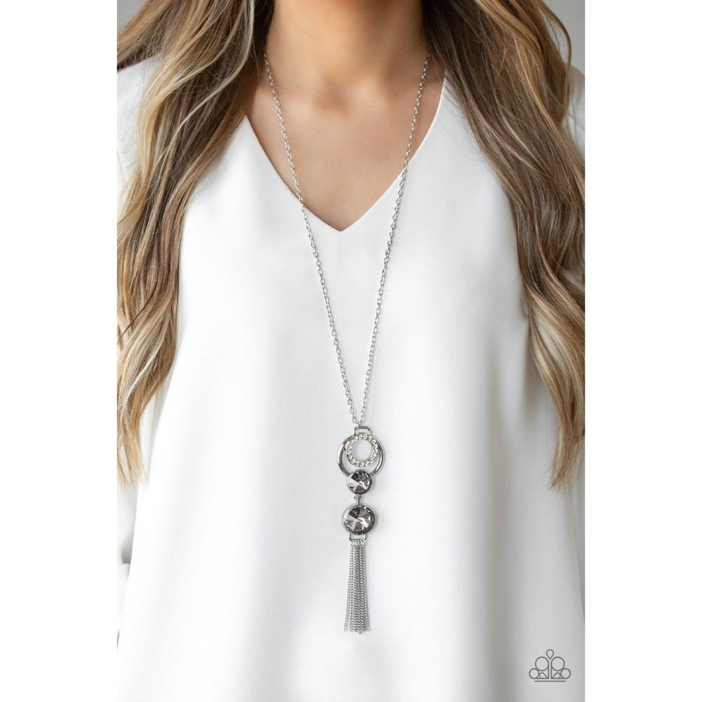 Very Fort- YOU-nate Silver Necklace - Paparazzi - Dare2bdazzlin N Jewelry