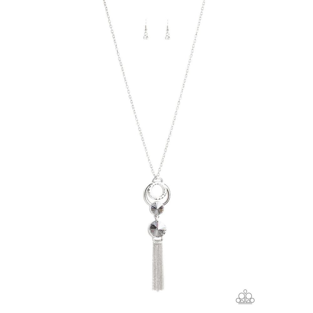 Very Fort- YOU-nate Silver Necklace - Paparazzi - Dare2bdazzlin N Jewelry