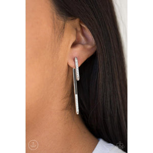 Very Important VIXEN White Earrings - Paparazzi - Dare2bdazzlin N Jewelry