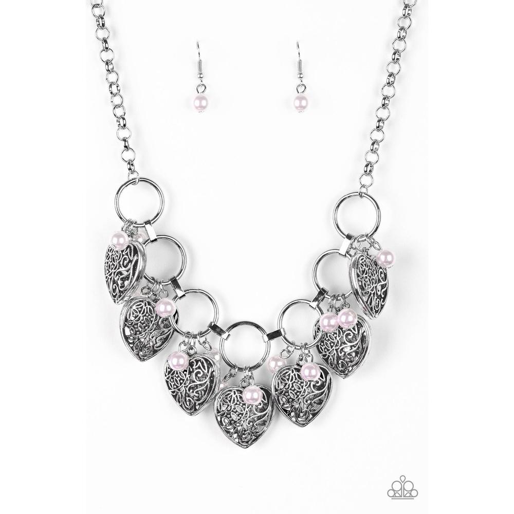 Very Valentine Pink Necklace - Paparazzi - Dare2bdazzlin N Jewelry