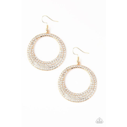 Very Victorious Gold Earrings - Paparazzi - Dare2bdazzlin N Jewelry