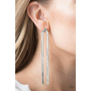 Very Viper Silver Earrings - Paparazzi - Dare2bdazzlin N Jewelry