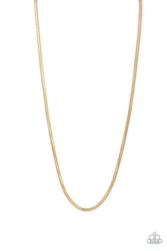 Victory Lap - Gold Men Necklace - Paparazzi - Dare2bdazzlin N Jewelry