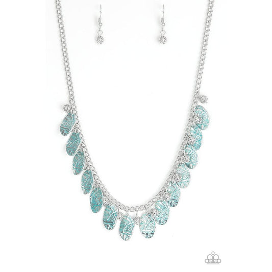 Vintage Gardens - Blue Necklace - Paparazzi - Dare2bdazzlin N Jewelry