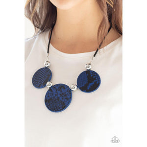 Viper Pit - Blue Necklace - Paparazzi - Dare2bdazzlin N Jewelry