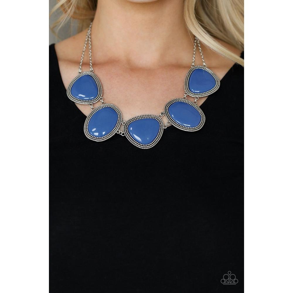 Viva La VIVID - Blue Necklace - Paparazzi - Dare2bdazzlin N Jewelry