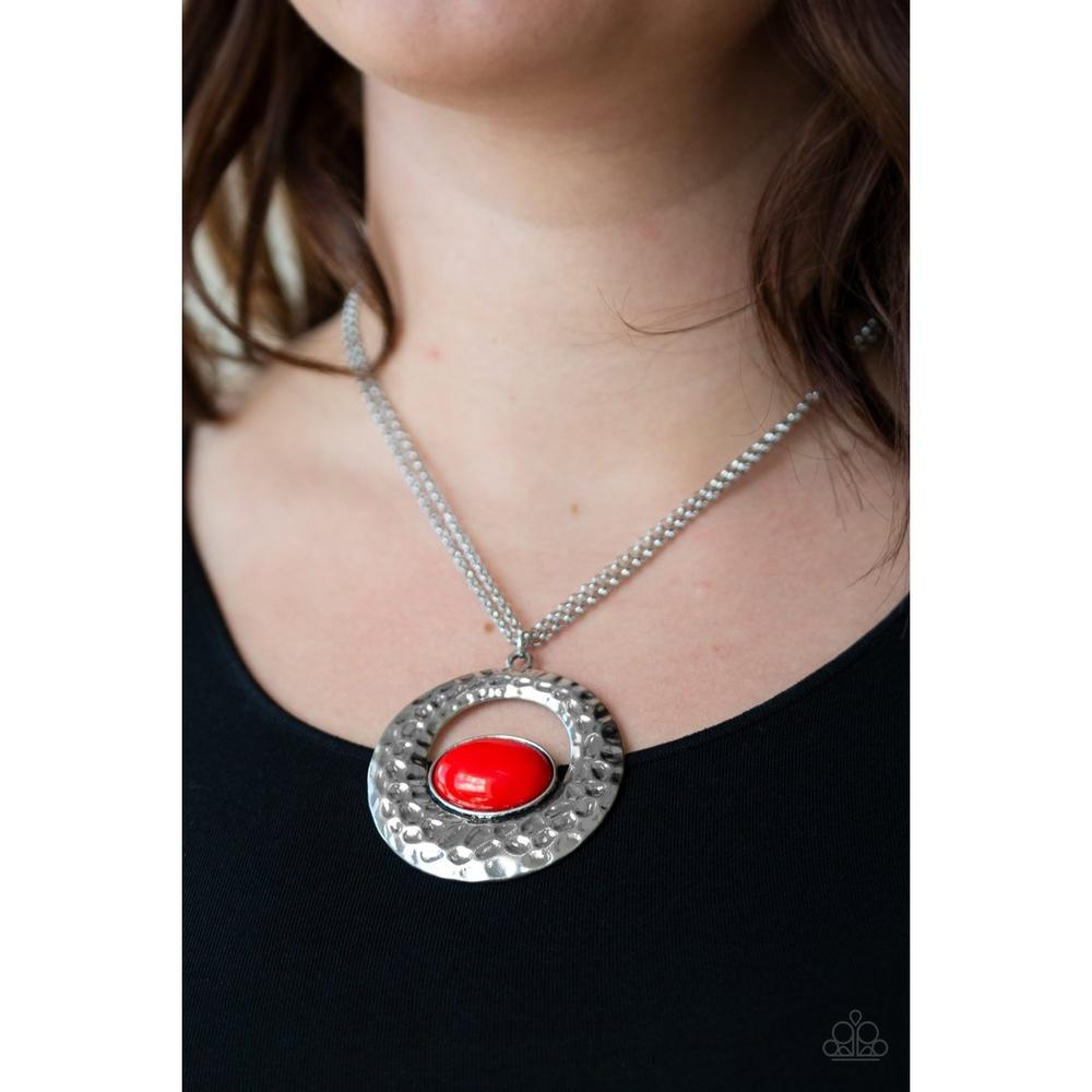 Viva Vivacious Red Necklace  - Paparazzi - Dare2bdazzlin N Jewelry