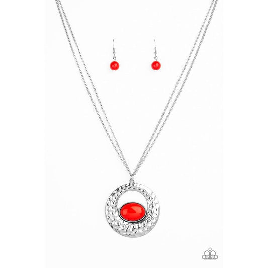 Viva Vivacious Red Necklace  - Paparazzi - Dare2bdazzlin N Jewelry