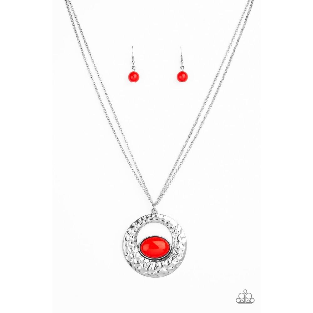 Viva Vivacious Red Necklace  - Paparazzi - Dare2bdazzlin N Jewelry
