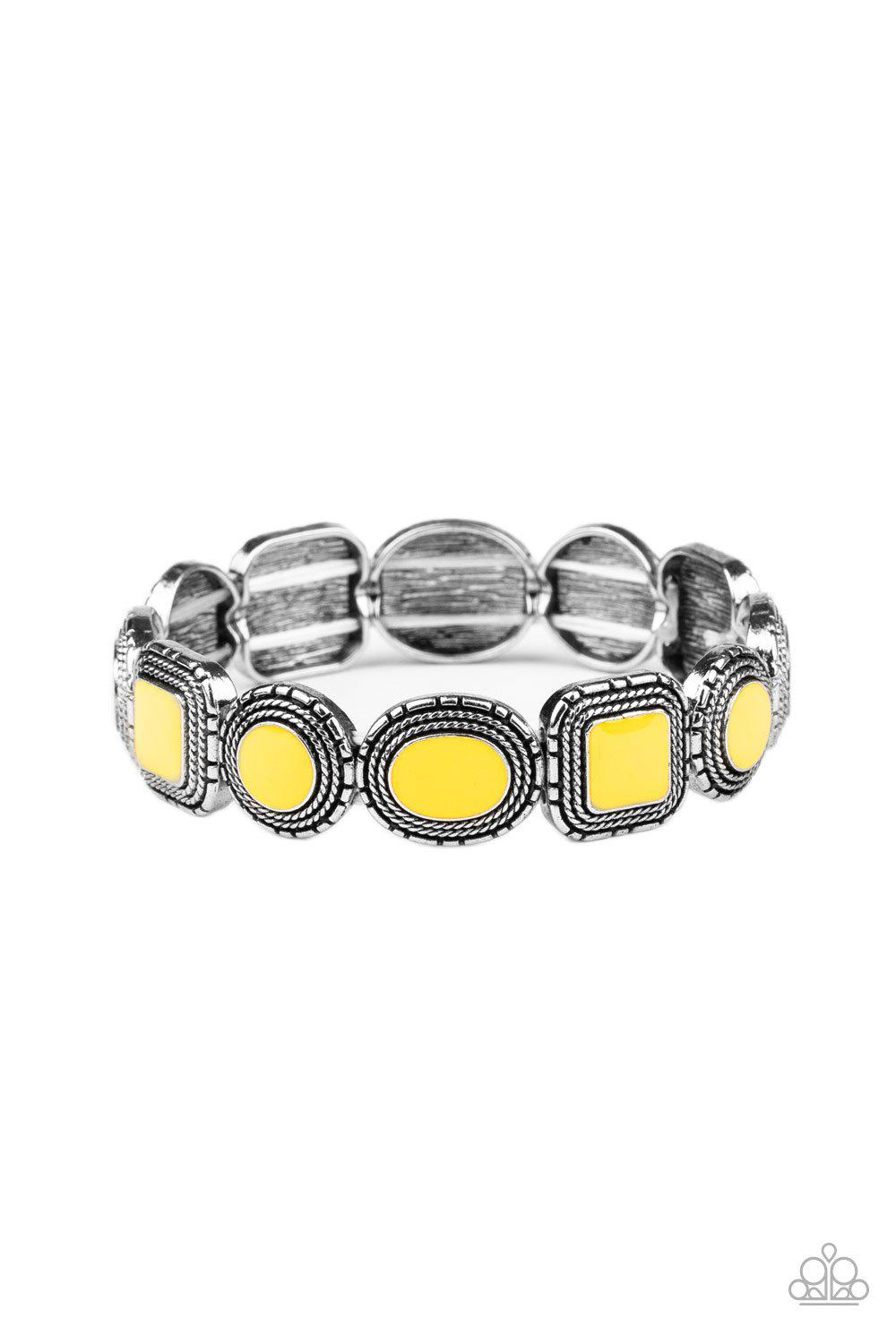 Vividly Vintage - Yellow Bracelet - Paparazzi - Dare2bdazzlin N Jewelry