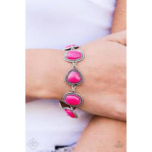 Vividly Vixen Pink Bracelet - Paparazzi - Dare2bdazzlin N Jewelry