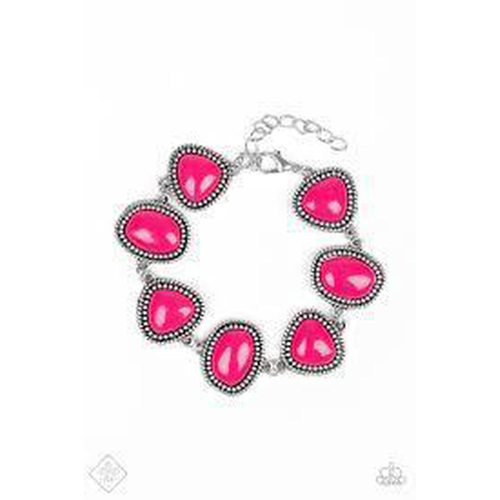 Vividly Vixen Pink Bracelet - Paparazzi - Dare2bdazzlin N Jewelry