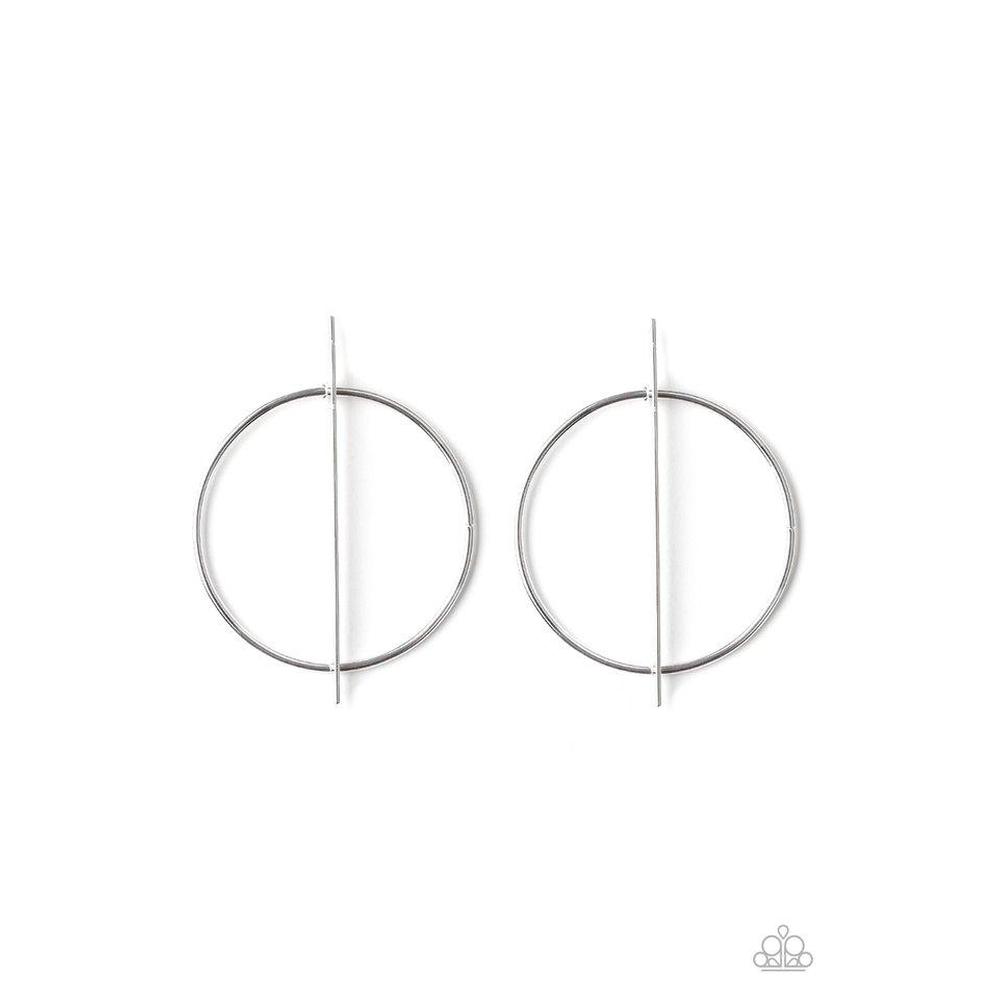 Vogue Visionary Silver Earrings - Paparazzi - Dare2bdazzlin N Jewelry