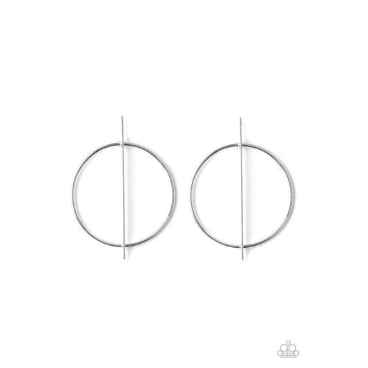 Vogue Visionary Silver Earrings - Paparazzi - Dare2bdazzlin N Jewelry
