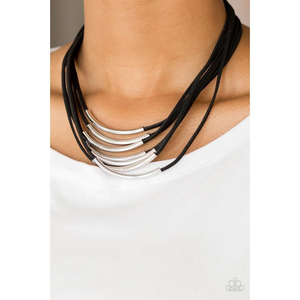 Walk The WALKABOUT - Black Necklace - Paparazzi - Dare2bdazzlin N Jewelry