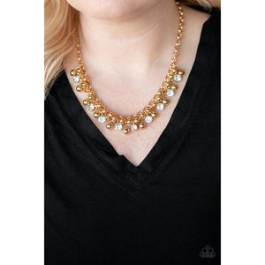 Wall Street Winner - Gold Necklace - Paparazzi - Dare2bdazzlin N Jewelry