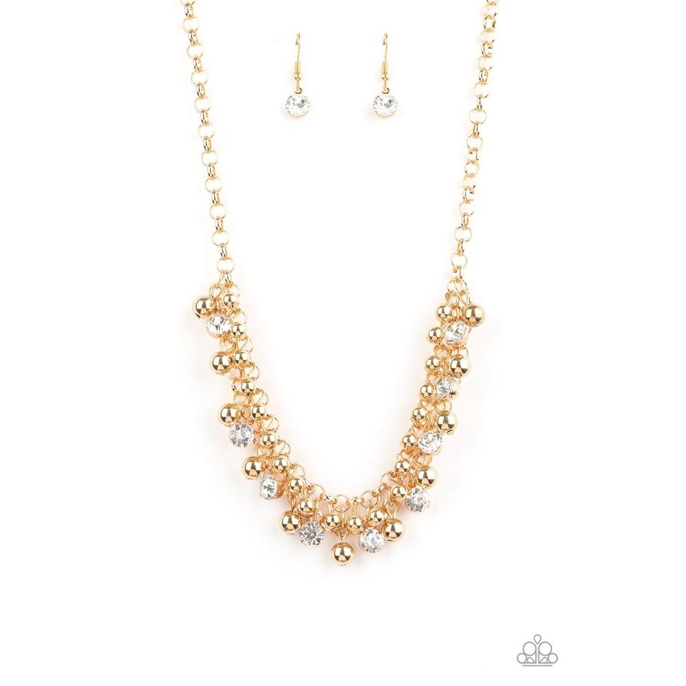 Wall Street Winner - Gold Necklace - Paparazzi - Dare2bdazzlin N Jewelry