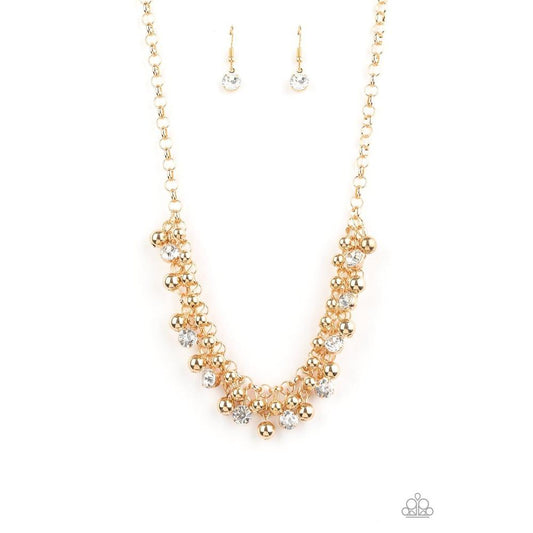 Wall Street Winner - Gold Necklace - Paparazzi - Dare2bdazzlin N Jewelry