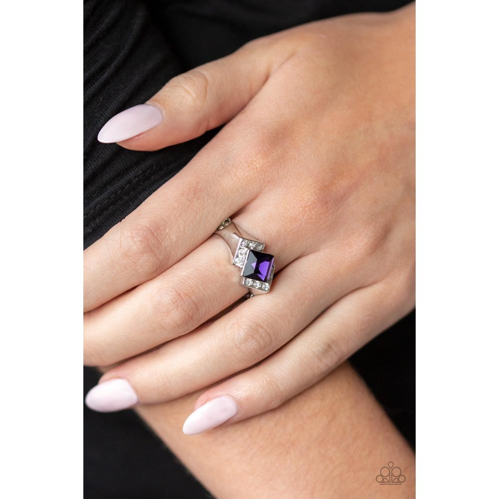 Wallstreet Winner Purple Ring - Paparazzi - Paparazzi - Dare2bdazzlin N Jewelry