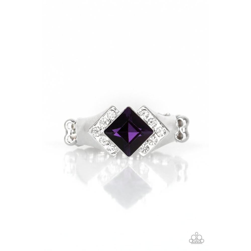 Wallstreet Winner Purple Ring - Paparazzi - Paparazzi - Dare2bdazzlin N Jewelry