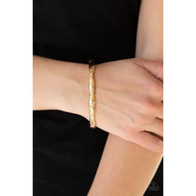 Load image into Gallery viewer, Watch Out For The Ice Gold Bracelet - Paparazzi - Dare2bdazzlin N Jewelry
