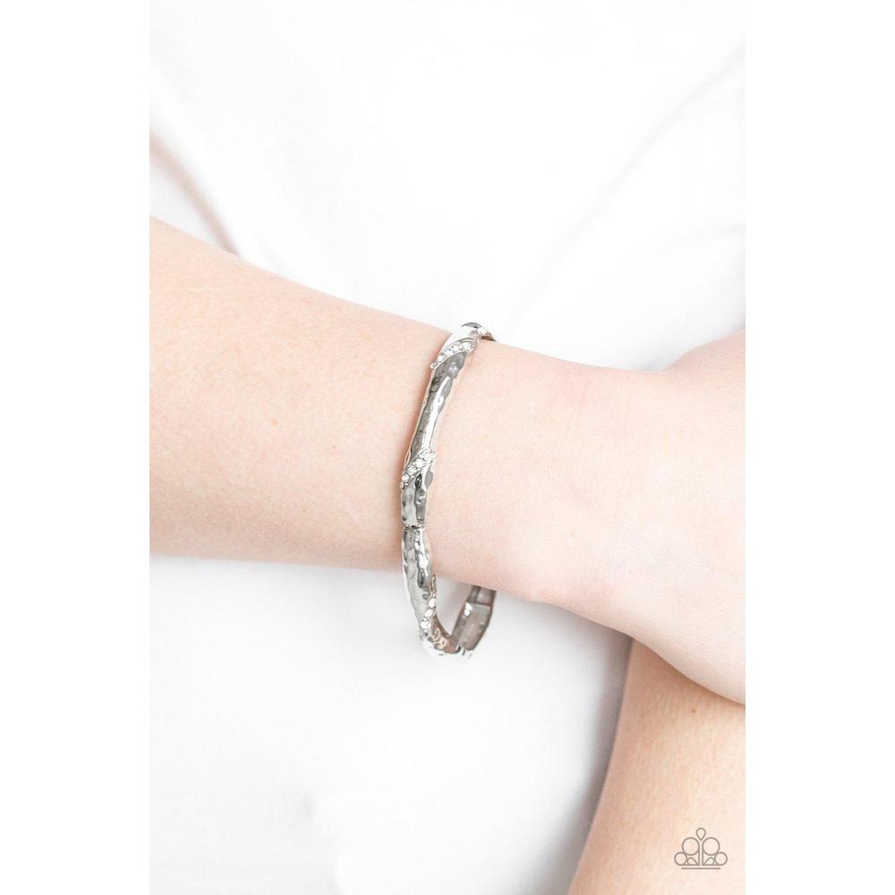 Watch Out For The Ice White Bracelet - Paparazzi - Dare2bdazzlin N Jewelry