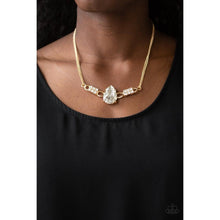 Load image into Gallery viewer, Way To Make An Entrance - Gold Necklace - Paparazzi - Dare2bdazzlin N Jewelry
