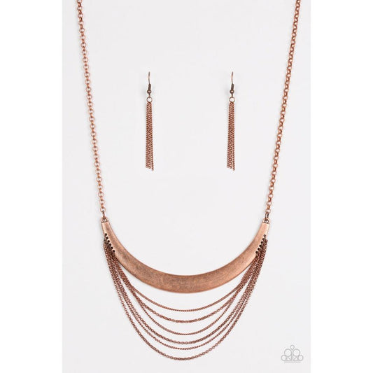 Way Wayfarer Copper Necklace - Paparazzi - Dare2bdazzlin N Jewelry