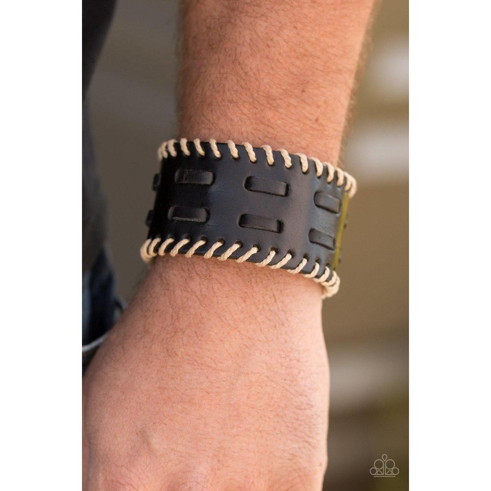 West RIDE Story - Black Bracelet - Paparazzi - Dare2bdazzlin N Jewelry