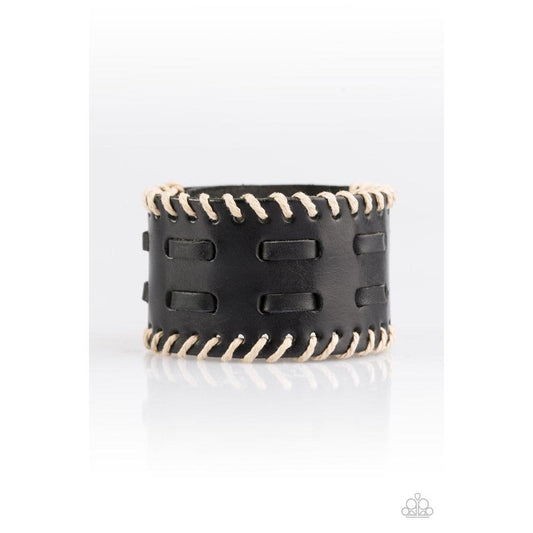 West RIDE Story - Black Bracelet - Paparazzi - Dare2bdazzlin N Jewelry