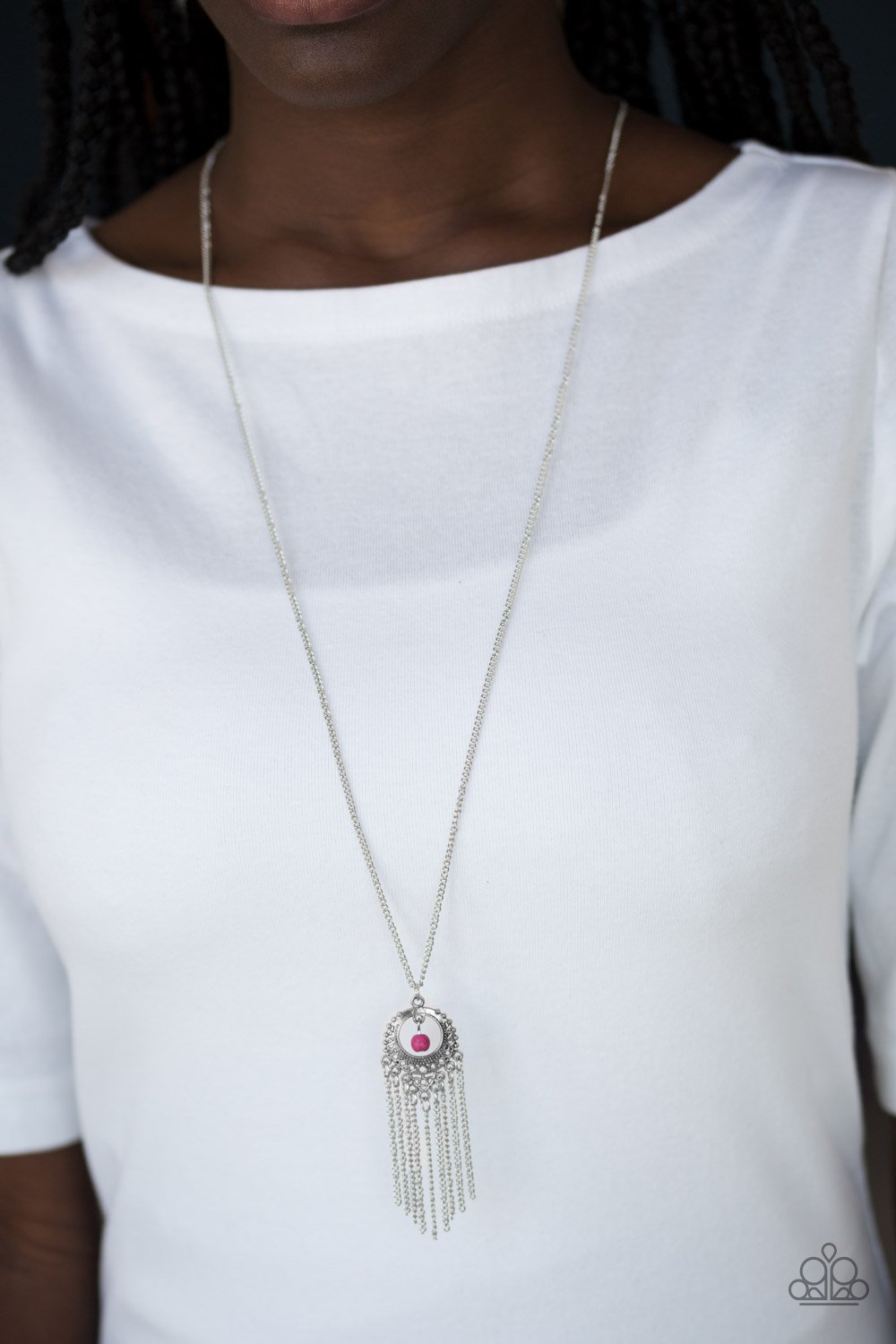 Western Weather Pink Necklace - Paparazzi - Dare2bdazzlin N Jewelry
